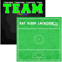 Lacrosse Neon, sports double-sided scrapbook paper (Scrapbook Customs)