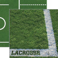 Lacrosse, Real Sports Collection, double-sided, scrapbook paper (Reminisce)<br><font color=red>25% off</font>
