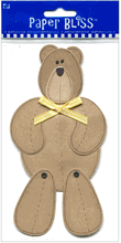 Large Bear, tan, Baby & Children scrapbook stickers (Paper Bliss) 