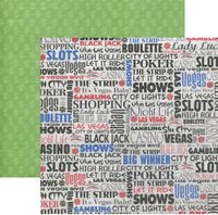 Let it Ride Collection, Vegas, Gambling double-sided, scrapbook paper (Reminisce)<br><font color=red>50% off</font>
