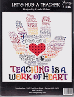 Let's Hug a Teacher, 14-count, 10x8" cross stitch kit (Imaginating)