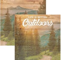 Life is Better Outdoors, double-sided scrapbook paper (Scrapbook Customs)