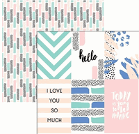 Life is Good Collection, Be Happy, double-sided, scrapbook paper (Reminisce)<br><font color=red>25% off</font> 