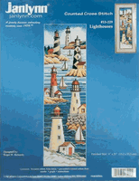 Lighthouses, seashore cross stitch kit, 6x21" (Janlynn)