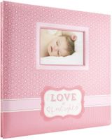 Baby, Love At First Sight, pink Expressions Scrapbook Album, Post Bound Album w/Window 12"x12" (MBI)