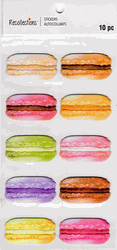 Macaron desserts, 3D scrapbook stickers 4x7" (Recollections)<br><font color=red>40% off</font>