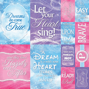 Magical Collection, Poster stickers, 12x12", cardstock die-cut scrapbook stickers (Reminisce)