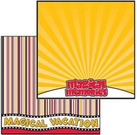 Magical Vacation Collection, Magical Memories, double-sided, scrapbook paper (Reminisce)<br><font color=red>25% off</font>