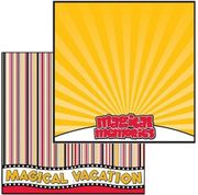 Magical Vacation Collection, Magical Memories, double-sided, scrapbook paper (Reminisce)<br><font color=red>25% off</font>