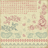 Magnolia Grove, cardstock scrapbook STICKERS 12"x12" (Kaisercraft)<br><font color=red>25% off</font>