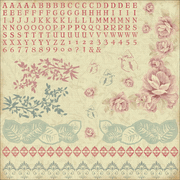 Magnolia Grove, cardstock scrapbook STICKERS 12"x12" (Kaisercraft)<br><font color=red>25% off</font>