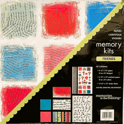 Memories in the Making Kit, FRIENDS, scrapbook papers & stickers (Leisure Arts)<br><font color=red>Save 30%</font>