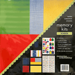 Memories in the Making Kit, SCHOOL, scrapbook papers & stickers (Leisure Arts)<br><font color=red>Save 30%</font>