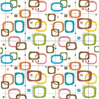Mid-Century Modern Collection, Squares, scrapbook cardstock (Ella & Viv)<br><font color=red>25% off</font>