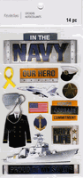 Military: Navy, 3D scrapbook stickers 4x7" (Recollections)<br><font color=red>20% off</font>