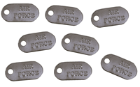 Military Tags: Air Force, scrapbook embellishments, 12/pk (Eyelet Outlet)