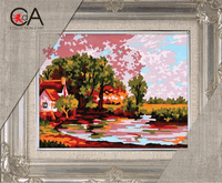 Mill Pond Needlepoint Tapestry Kit 7.9" x 9.8" (Collection D'Art)
