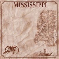 Mississippi, Travel, States, scrapbook paper (Stamping Station)