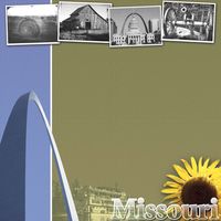 Missouri, Travel, States, scrapbook paper (Stamping Station)