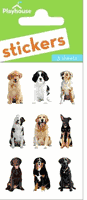 Mixed Dogs, animal scrapbook stickers, 2"x3", 3/pkg (Paper House)