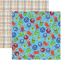 Monsters Collection, Monster Party, double-sided, scrapbook paper (Reminisce)<br><font color=red>25% off</font>