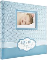 Baby, Moon & Back, blue Expressions Scrapbook Album, Post Bound Album w/Window 12"x12" (MBI)