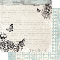 Mother Nature Collection, Flutterby, double-sided, scrapbook cardstock (Ruby Rock-It)<br><font color=red>50% off</font>