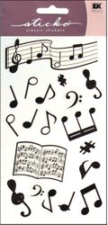 Music Notes, scrapbook stickers (Sticko) <br><font color=red>33% off</font>
