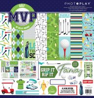 MVP Golf, Collection Pack, 8 papers, 1 sticker sheet, 12"x12", (PhotoPlay)