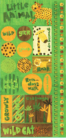 My Jungle Safari Collection, Phrases, DieCut Stickers, self-adhesive, scrapbook stickers (Reminisce)<br><font color=red>50% off</font>  