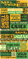 My Jungle Safari Collection, Quotes, DieCut Stickers, self-adhesive, scrapbook stickers (Reminisce)<br><font color=red>50% off</font>  
