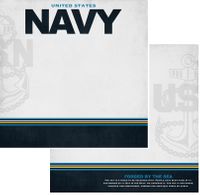 Navy, double-sided scrapbook paper (Scrapbook Customs) 