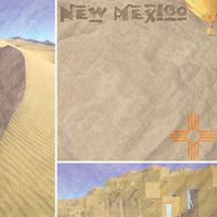 New Mexico, Travel, States, scrapbook paper (Stamping Station)