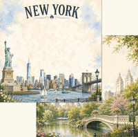 New York City, double sided, scrapbook paper (Scrapbook Customs)