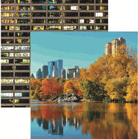 New York Collection, Central Park, double-sided scrapbook paper (Reminisce)