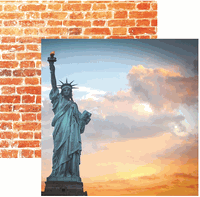 New York Collection, Lady Liberty, double-sided scrapbook paper (Reminisce)
