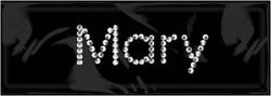 Rhinestone Name Stickers, Mary, scrapbook (Me & My Big Ideas)<br><font color=red>50% off</font>