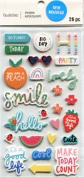 Smile & Greetings, 3-D scrapbook stickers (Recollections)<br><font color=red>25% off</font>