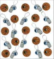 Basketball & Whistles American Flag, 3-D scrapbook stickers (Jolee's Boutique)<br><font color=red>50% off</font>