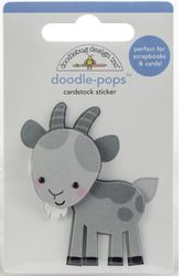 Doodle Pops, Billy Goat, 3-D scrapbook sticker (Doodlebug Designs)
