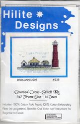 Lydia Ann Light, Harbor Island, Texas, light house cross stitch kit (Hilite Designs)