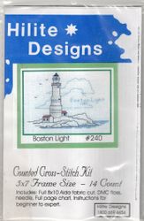 Boston Lighthouse, Massachusetts, light house cross stitch kit (Hilite Designs)