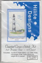 Cape Lookout Lighthouse, Outer Banks, North Carolina, cross stitch kit (Hilite Designs)
