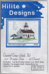 Old Point Loma Lighthouse, San Diego, California, cross stitch kit (Hilite Designs)