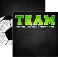 Soccer, Team Sports, double-sided scrapbook paper (Scrapbook Customs)