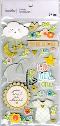 Hello Little One, 3D scrapbook stickers 4x7" (Recollections)