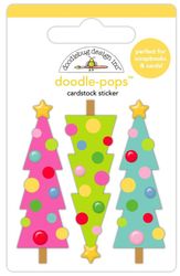 Doodle Pops, Merry & Bright,Christmas, 3D scrapbook sticker (Doodlebug Designs)
