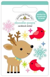 Doodle Pops, Deer Friends, 3D scrapbook sticker (Doodlebug Designs)