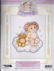 Dreamsicles - Teddy and Me, cross stitch kit (Leisure Arts), <br><font color=red>25% off</font>