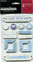 Narratives, So Lucky You're Mine, Chipboard scrapbook stickers (Creative Imaginations)<br><font color=red>50% off</font>